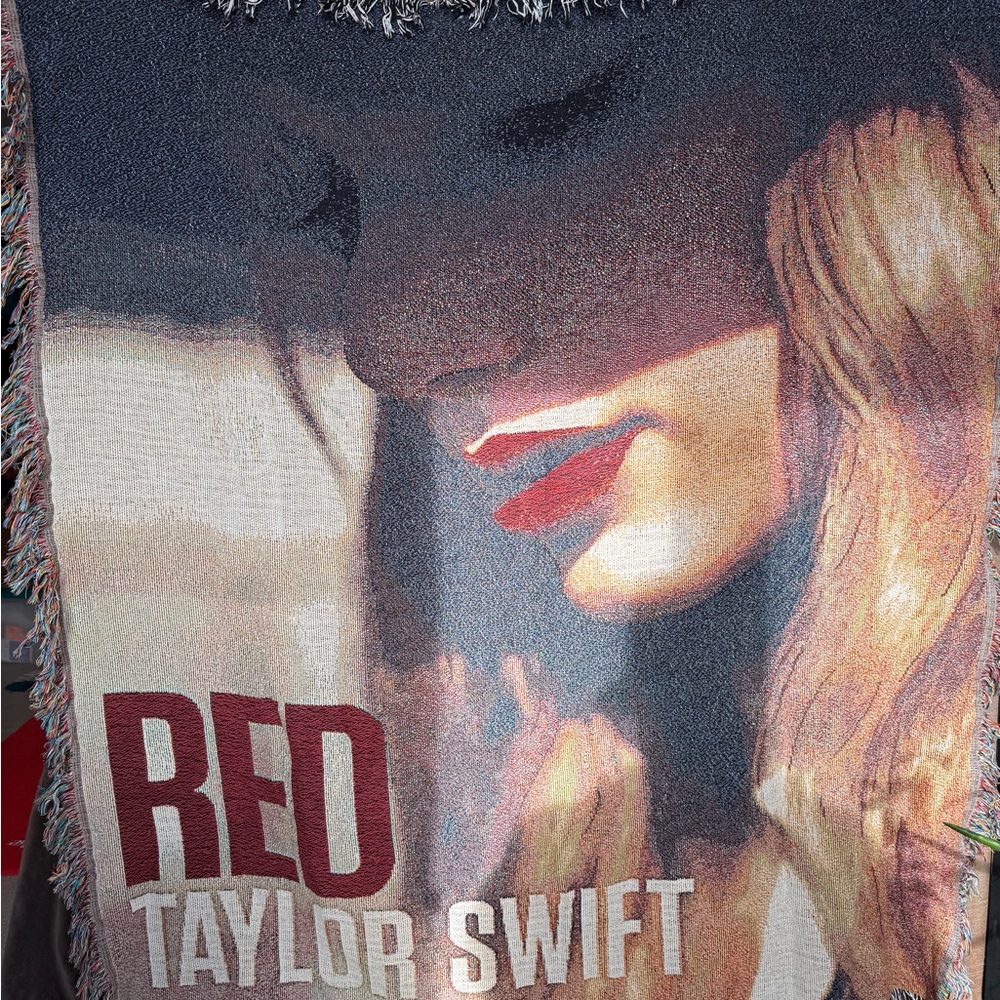 Taylor Swift Red Album Art Blanket
